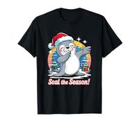 Seal The Season - Cappello da Babbo Natale Divertente Maglietta