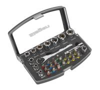 Sealey 0.6cmSq Guida Metrica Presa e un Po' Set 31pc Include Punta Torx &