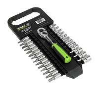 Sealey Presa E Set di Punte 27pc 0.6cmSq Drive Walldrive® Metrico S01241