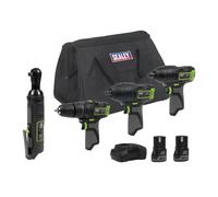 Sealey 10.8V Cordless Potenza Strumento Kit 2 Batterie & Euro Plug
