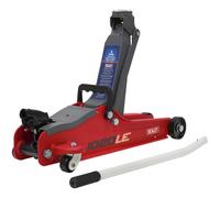 Sealey 1020LE Trolley Jack 2tonne Basso Ingresso Corto Telaio - Rosso