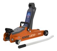Trolley Jack 2tonne Basso Ingresso Corto Telaio - Arancione 1020LEO Sealey Nuovo