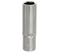 Sealey 13mm Profondo 1cmSq Drive Walldrive Presa Cromo Temprato Temperato