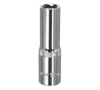 Sealey 13mm Profondo Metrico Walldrive Presa 1.3cmSq Drive Pienamente Lucidato