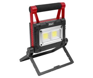 Sealey 15W Pannocchia LED Energia Solare Ricaricabile Portatile Faro LEDFL15WS