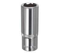 Sealey 17mm Profondo 1cmSq Drive Walldrive Presa Cromo Temprato Temperato