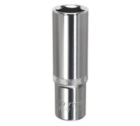 Sealey 17mm Profondo Metrico Walldrive Presa 1.3cmSq Drive Pienamente Lucidato