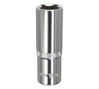 Sealey 18mm Profondo Metrico Walldrive Presa 1.3cmSq Drive Pienamente Lucidato