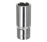 Sealey 19mm Profondo 1cmSq Drive Walldrive Presa Cromo Temprato Temperato