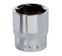 Sealey 1cmSq Chiavi a Bussola 21mm Walldrive Cromato Standard Lunghezza SP3821