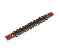 Sealey 1cmSq Chiavi a Bussola Aggancio Binario Con 12 Clip Composito AK3812