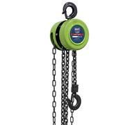 Sealey 2.5m Catena Blocco & Tackle 1 Tonnellata Resistente Rapporti Carico Freno
