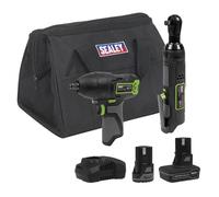 Sealey 2 X 10.8V SV10.8 Serie Avvitatore & Chiave a Cricchetto Kit CP108VCOMBO6