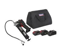 Sealey 20V SV20 Serie Cordless Grasso Pistola Kit 2 Batterie CP20VGRGKIT