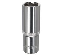 Sealey 21mm Profondo Metrico Walldrive Presa 1.3cmSq Drive Pienamente Lucidato