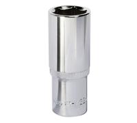 Sealey 22mm Profondo Metrico Walldrive Presa 1.3cmSq Drive Pienamente Lucidato