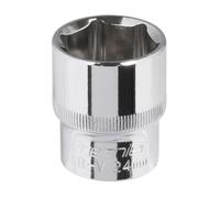 Sealey 24mm Walldrive Standard Lunghezza Cromato Presa 1.3cmSq Drive SP1224