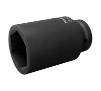 Sealey 38mm 1.9cmSq Guida Profondo Metrico Urto Presa Esagonale 6 Punto IS3438D