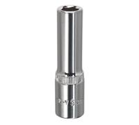 Sealey 9mm Profondo 1cmSq Drive Walldrive Presa Cromo Temprato Temperato SP3809D