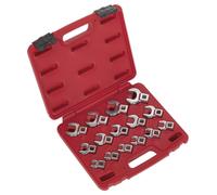 Sealey Crow's Piede Anello Chiave Set 15pc 1cmSq Guida Metrica AK59891