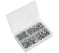 Sealey Acciaio Dado Assortimento 320pc 1/4 " -1.3cmUNF AB029SN