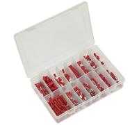 Arricciato Terminale Assortimento 260pc Rosso AB039RT Sealey Nuovo