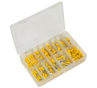 Sealey AB041YT Assortimento Di Terminali Crimp 140 Pezzi Giallo
