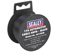 Sealey Automobilistico Cavo Spesso Muro 17A 4m Nero AC1704B