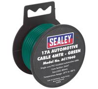 Sealey AC1704G Automobilistico Cavo 17A 4mtr Verde