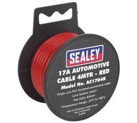Sealey Automobilistico Cavo Spesso Muro 17A 4m Rosso AC1704R