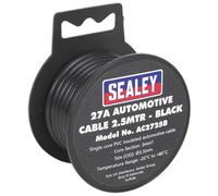 Sealey Automobilistico Cavo Spesso Muro 27A 2.5m Nero AC2725B