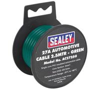 Sealey Automobilistico Cavo Spesso Muro 27A 2.5m Verde AC2725G