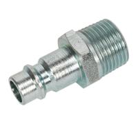 Sealey Avvitato Aria Adattatore Maschile 1cmBSPT Confezione Di 2 AC83