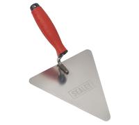 Sealey Acciaio Inox Triangolare Cazzuola Mattone Gomma Maniglia 180mm T1205