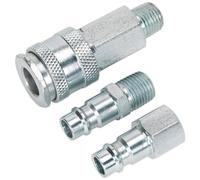 Sealey ACH60 Strumento Aria Giunto Kit 0.6cmBSP Alto Flusso