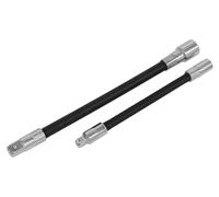 Sealey Adattatore prolunga flessibile 2pc Set 1/4" X 150 millimetri quadrati e 3/8" SQX 200 millimetri