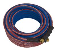 Sealey Ah15r/38 Aria Tubo 15m X Ø10mm Con 0.6cmBSP Connettori extra-Heavy-Duty