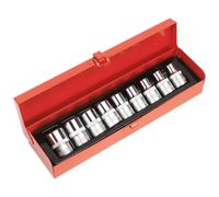 Trx-Star Femmina Presa Set 9pc 1.3cmSq Drive E10-E24 - Sealey AK230 Nuovo