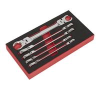 Sealey AK2652 Testina Flessibile Chiave Dado Svasato Set 5pc