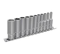 Sealey Imperial Presa Set 11pc 0.6cmSq Disk Profondo Walldrive Singolo Esagonale