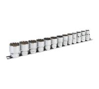 Sealey Imperial Presa Set 13pc 1.3cmD 12pt Walldrive Standard Lunghezza AK2674