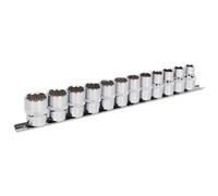 Sealey ak2684 Socket Set 12pc 1/2 "sq Drive 12pt Walldrive Metric
