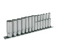Sealey AK2692 Presa Set 13pc 0.6cmSq Drive Profondo Walldrive Metrico