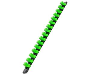 Sealey AK27054HV Porta Bussole con Guida 16 Clip 1.3cm Sq Alta Visibilità Verde