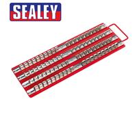 Sealey Presa Binario Vassoio Rosso 0.6cm 1cm & 1.3cmD Quattro 430mm con Clip