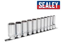 Sealey AK2743 Cuscinetto Profondo Prese Con da Agganciare™ Tecnologia 1cm Dr Su