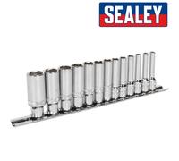 Sealey AK2747 Profondo Prese Con da Agganciare™ Tecnologia 0.6cm Dr 4mm - 14mm A