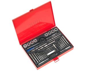 Sealey AK3037 Coperchio & Die Set 37pc Filiere - Metrico