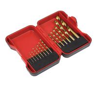 Sealey AK3715HSS - Set di punte per trapano HSS, 15 pezzi