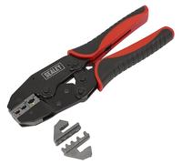 Sealey AK3857 Interchangeable Jaws Ratchet Crimping Tool